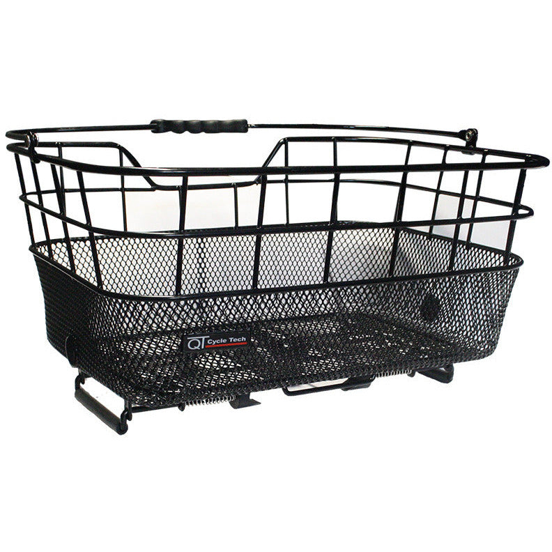 Panier de technologie de cycle QT Lucca en acier amovible avec handel