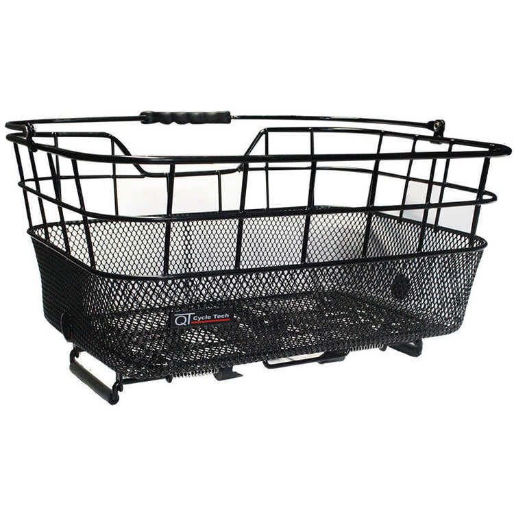 Panier de technologie de cycle QT Lucca en acier amovible avec handel