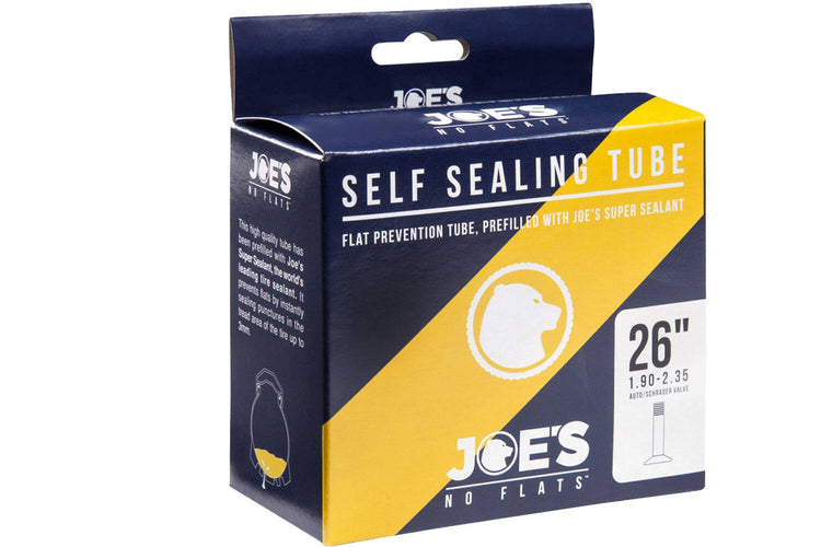 Joe's No Flats Inner Tube Sel-scellé tube jaune gel fv 26x1.90-2.35