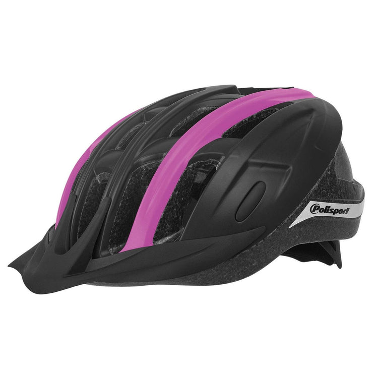Polisport Ride en casque de vélo M 54-58 cm Black Fuchsia