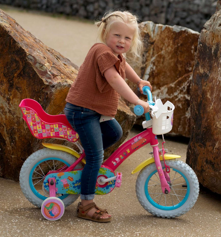 Vélo pour enfants Peppa Pig - filles - 12 pouces - rose