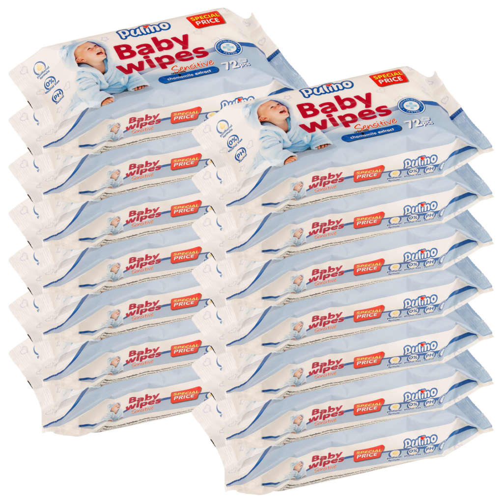 Vidaxl Baby Wipes 14 packs 1008 lingettes