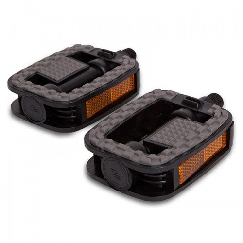 KGS Plastic Anti -slip Pedal 646 Grey Black Bulk