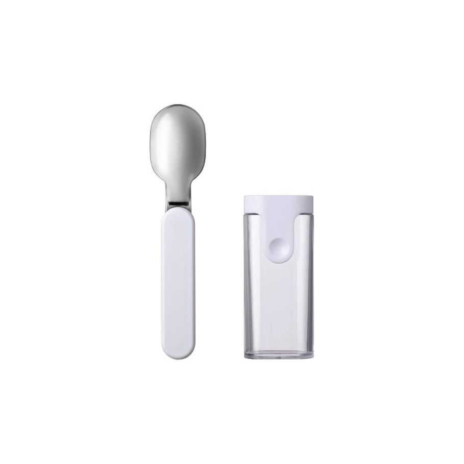 Mépale pliant cuillère ellipse blanc