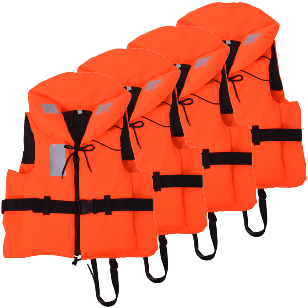 Vestes de natation vidaxl 100 n 70-90 kg 4 pièces