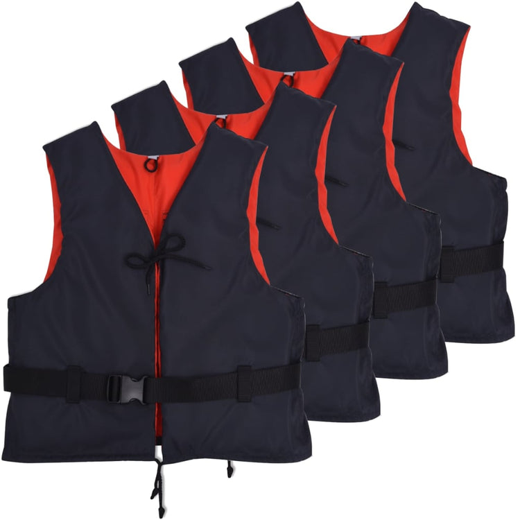 Vestes de natation vidaxl 50 n 30-50 kg bleu marine 4 pcs