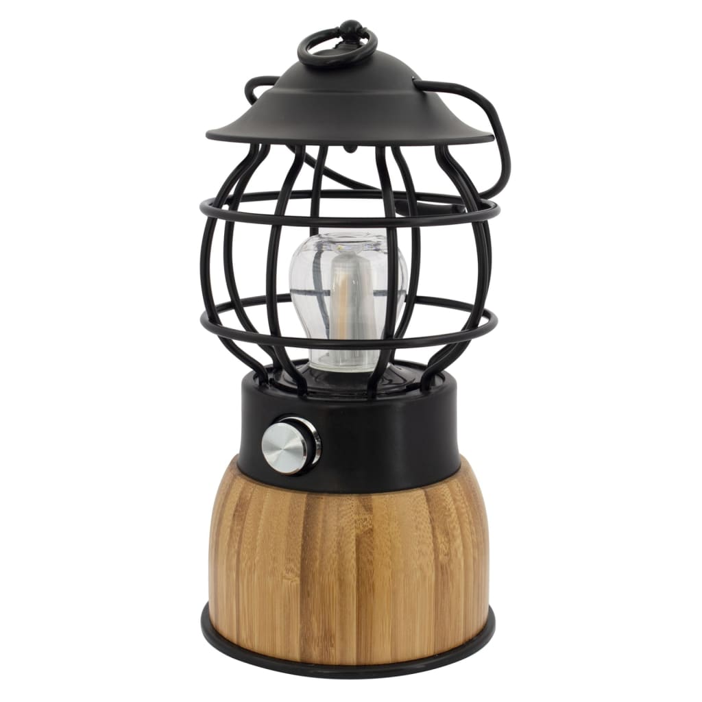 Lampe de camping eurotrail brise led bambou noir