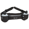 Pure2Improve Pure2 Improve Running ceinture avec 2 bouteilles de noir et de gris