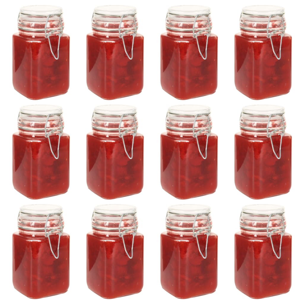 Vidaxl Jam Jars avec fermeture 12 ST 260 ml de verre