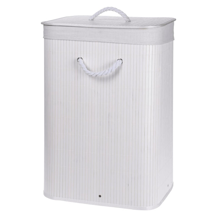 Solutions de salle de bain solutions de salle de bain panier de linge pliable blanc