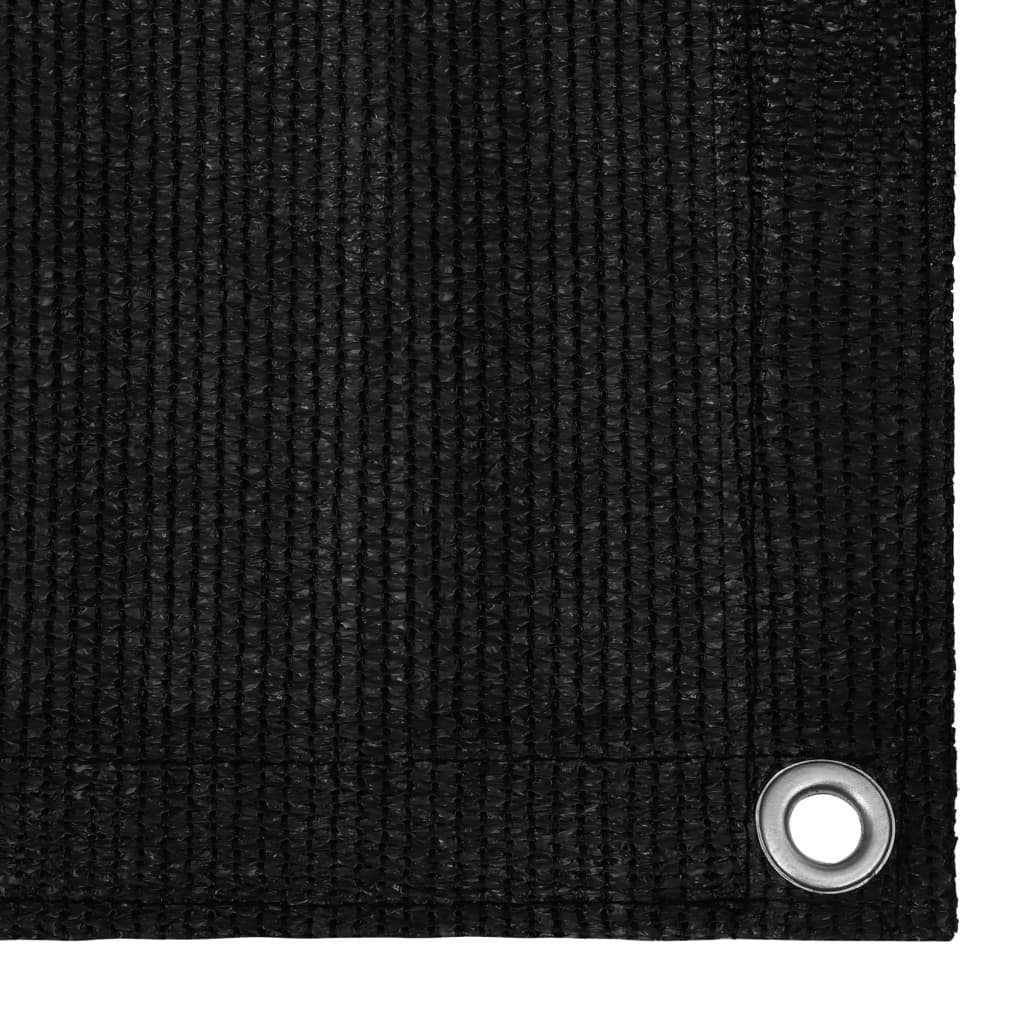 Tapis de tente Vidaxl 400x600 cm noir