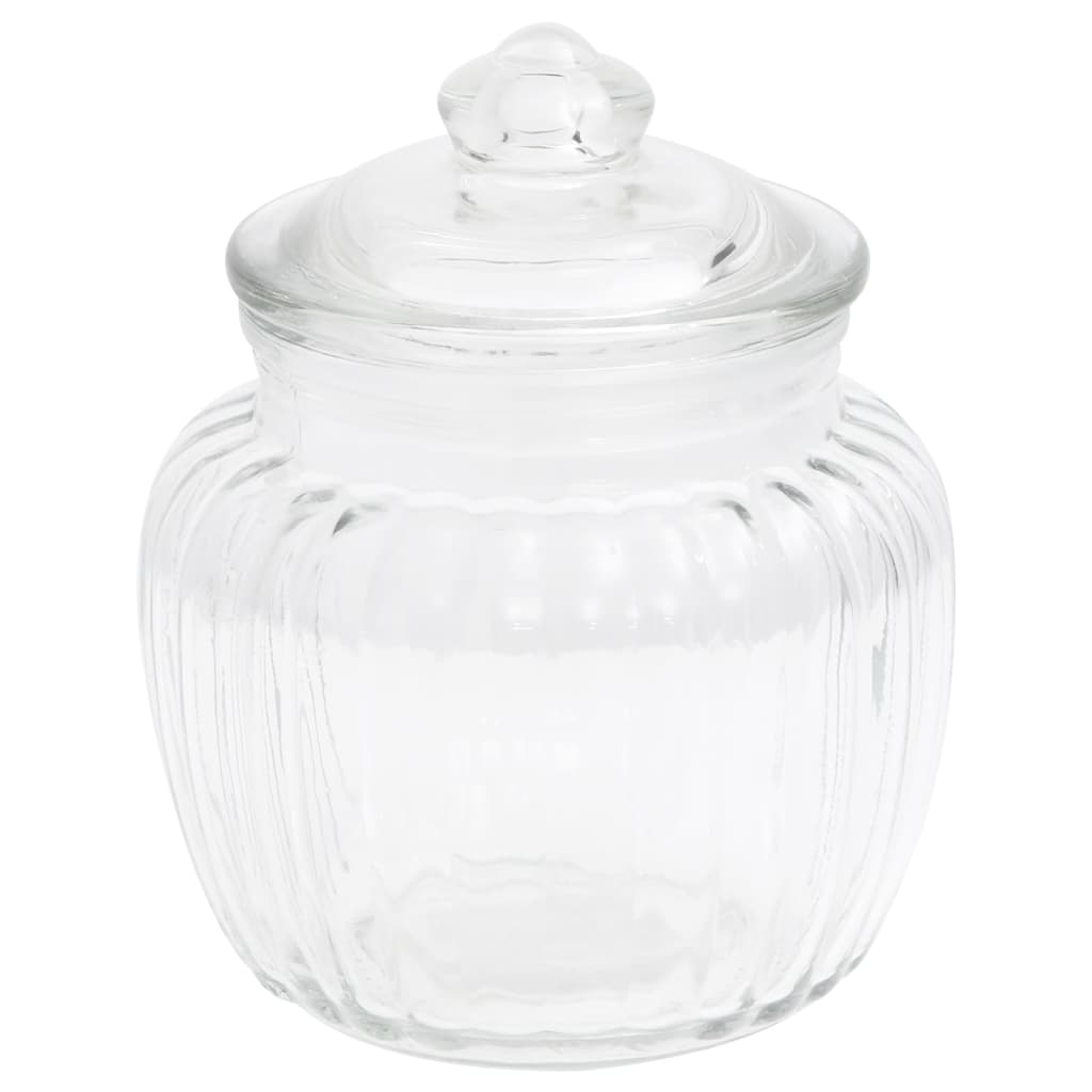 Vidaxl Pots de stockage 6 st 500 ml de verre