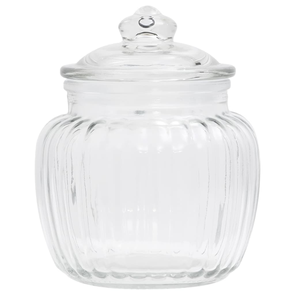Vidaxl Pots de stockage 6 st 500 ml de verre
