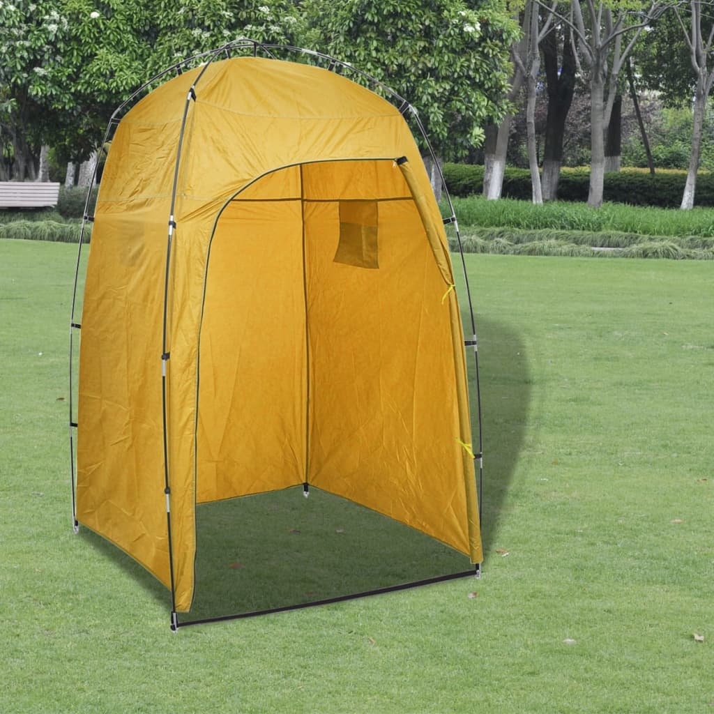 Vidaxl Camping Toilet avec tente portable 10 + 10 L