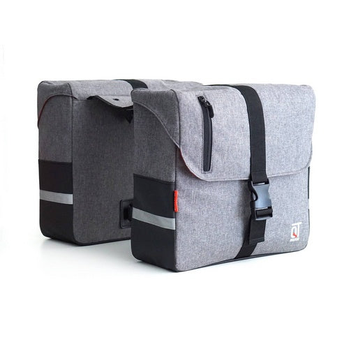 Qtcycletech Qt cycle tech double sac cosmo grey 2x14 litres 1003762