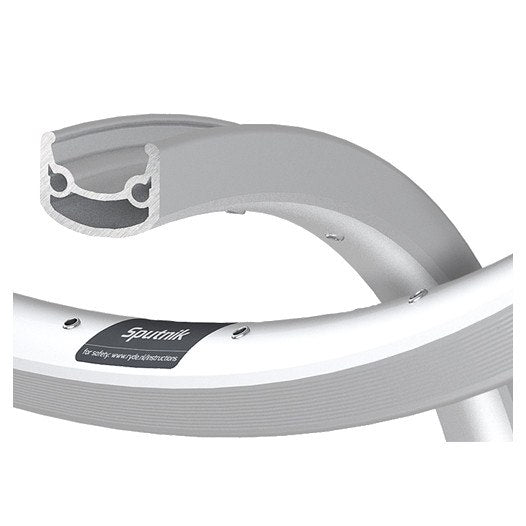 Ryde Rim Sputnik R 28 pouces (622) CNC 36 trous argent