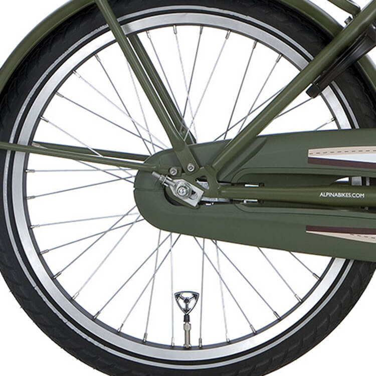 Roue arrière alpina 20 Retirer J20 Mat Black Zinc Spk