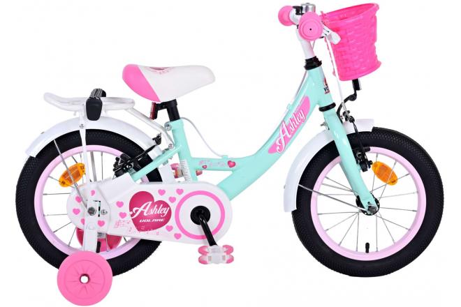 Volare Ashley Children's Bicycle - Girls - 14 pouces - vert - deux freins à main