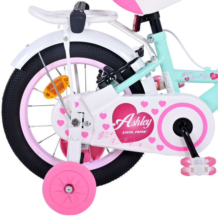 Volare Ashley Children's Bicycle - Girls - 14 pouces - vert - deux freins à main