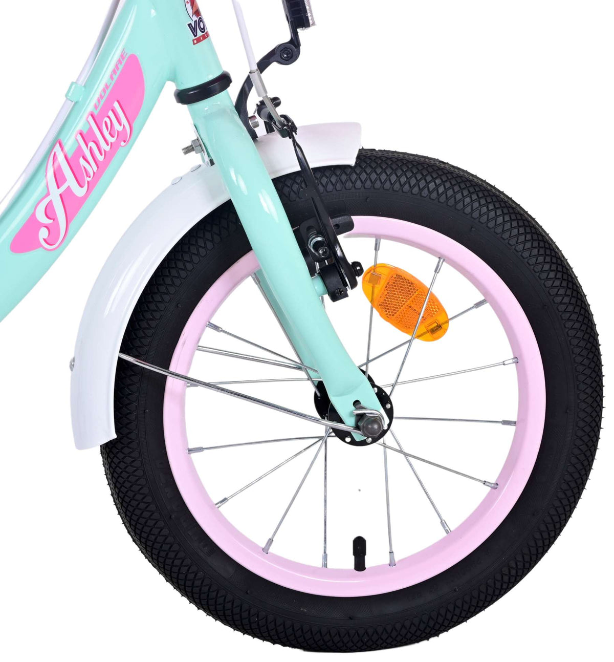 Volare Ashley Children's Bicycle - Girls - 14 pouces - vert - deux freins à main