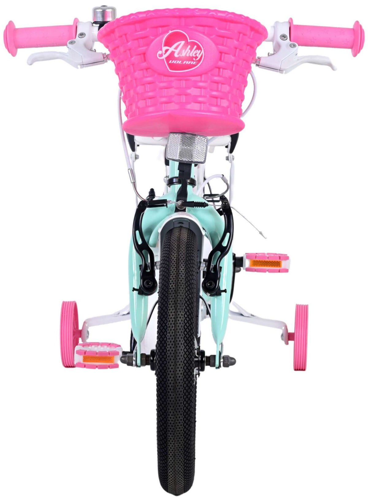 Volare Ashley Children's Bicycle - Girls - 14 pouces - vert - deux freins à main