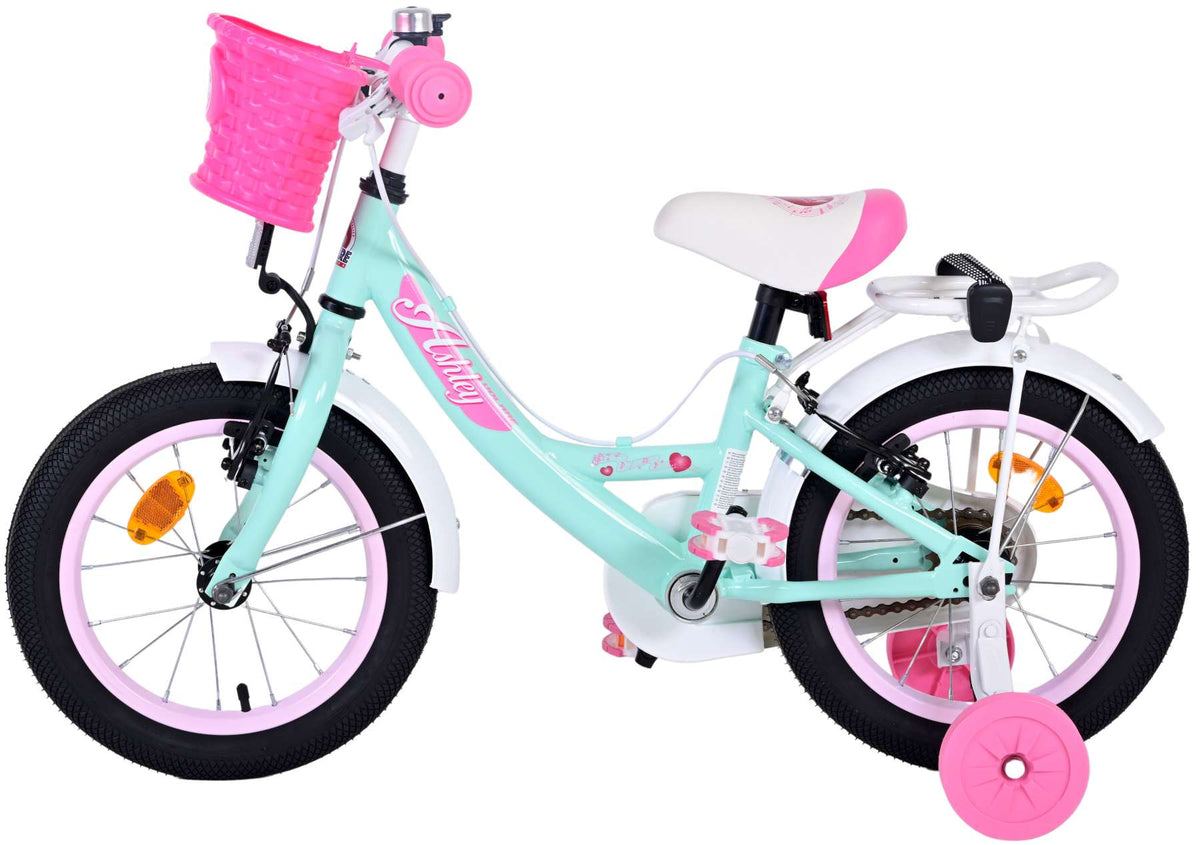 Volare Ashley Children's Bicycle - Girls - 14 pouces - vert - deux freins à main