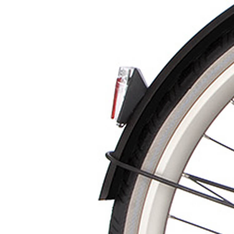 Cortina Fender derrière 28 Speed ​​Matt réglisse
