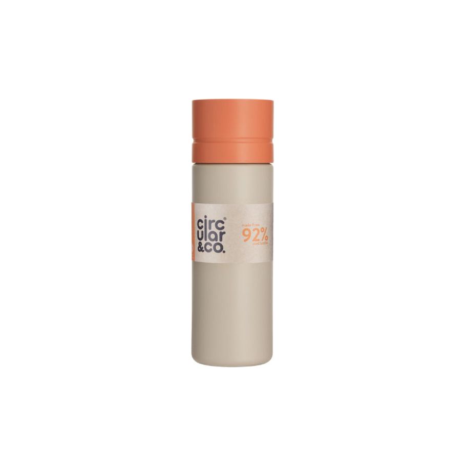 Circular Co. Bouteille circulaire 600 ml de crème orange