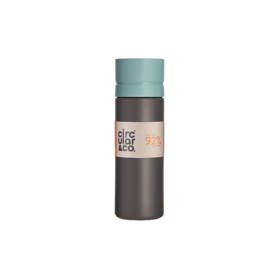 Circular Co. Bouteille circulaire 600 ml bleu noir