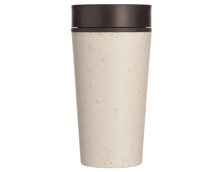 Circular Co. Tasse de café Coupe circulaire 340 ml de crème noire