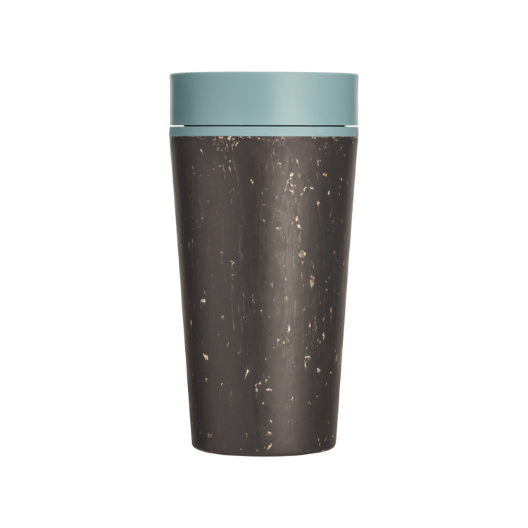 Circular Co. Tasse de café Coupe circulaire 340 ml bleu noir