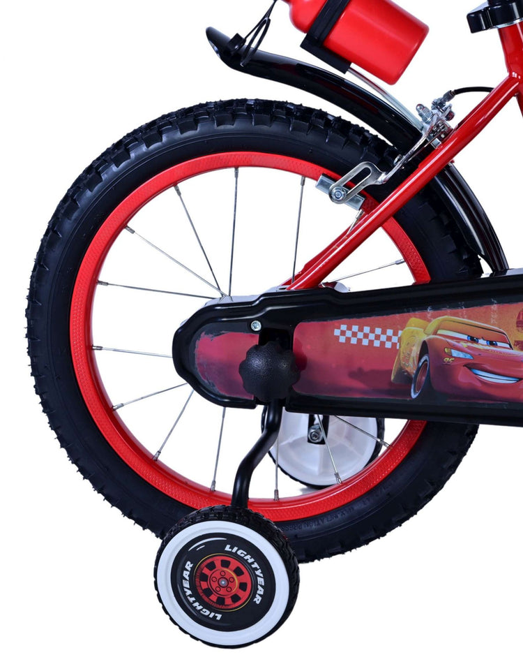 Disney Cars Children's Bicycle - Boys - 16 pouces - Rouge - Freins à deux mains