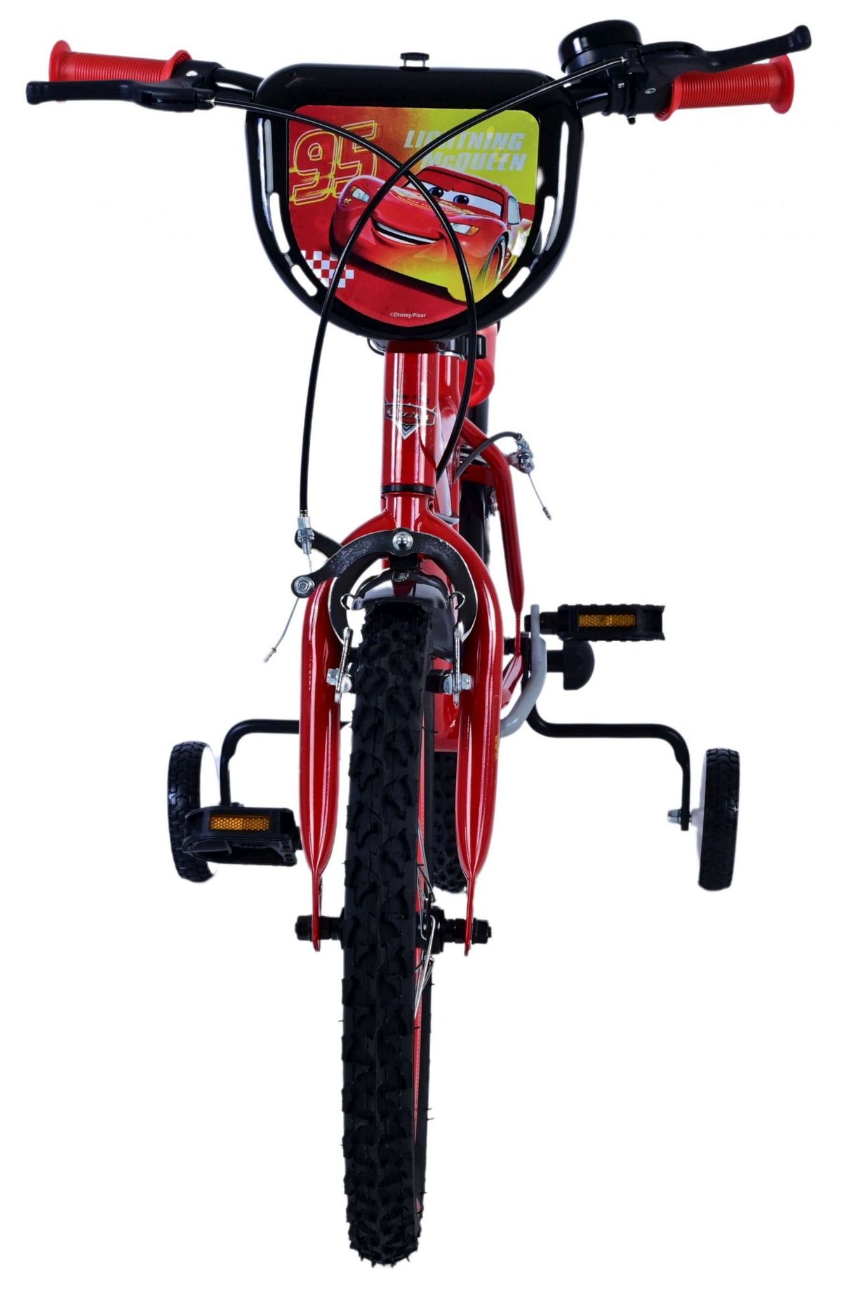Disney Cars Children's Bicycle - Boys - 16 pouces - Rouge - Freins à deux mains