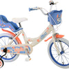 Stitch Stitch Children's Bike Girls 16 pouces Crème Coral Bleu à deux mains Freins