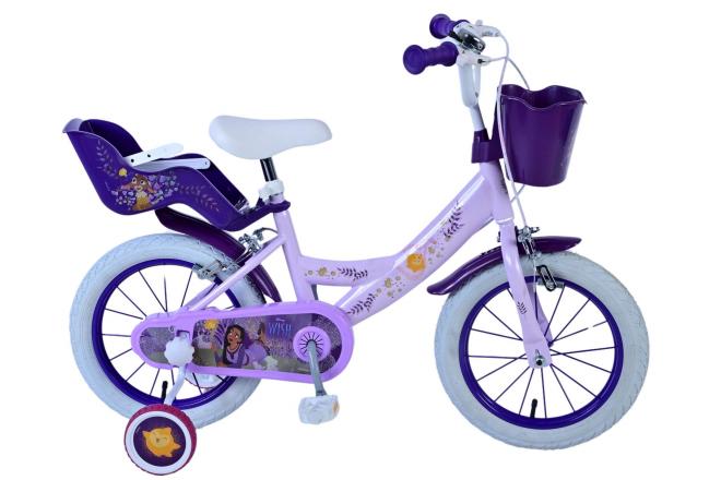 Wish Wish Children's Bike Girls 14 pouces Purple Two Hand Brakes