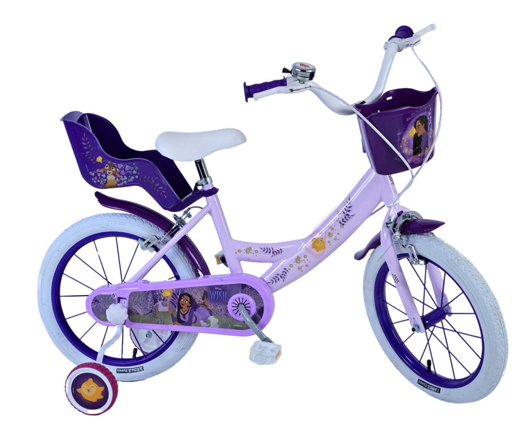 Souhaiter les filles de Kinderfiets 16 pouces pourpre deux freins à main
