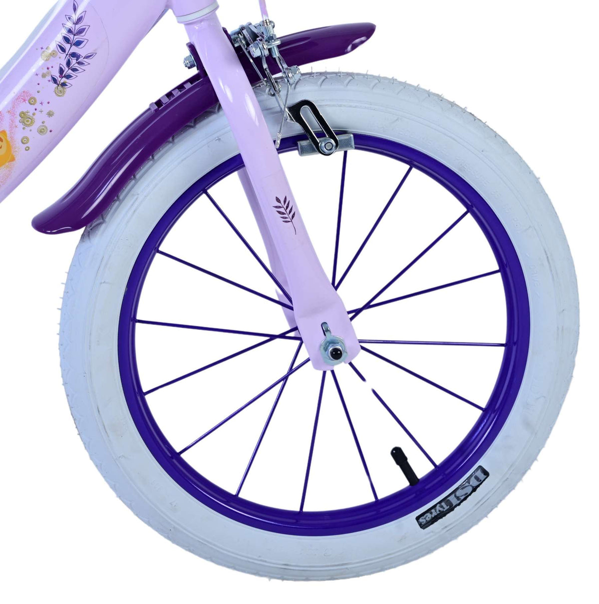 Souhaiter les filles de Kinderfiets 16 pouces pourpre deux freins à main