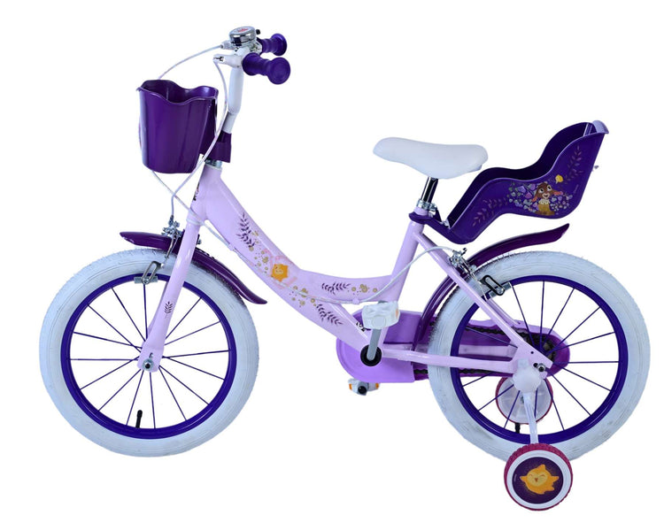 Souhaiter les filles de Kinderfiets 16 pouces pourpre deux freins à main
