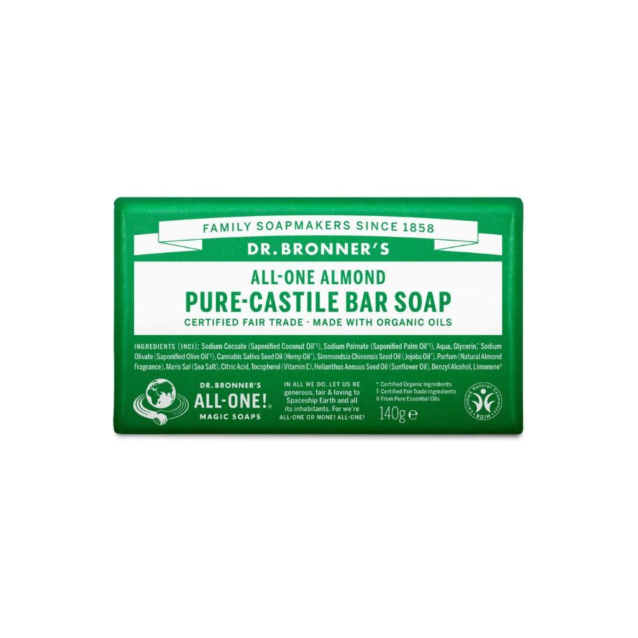 Docteur Bloque de savon de Bronner pure amande Castille