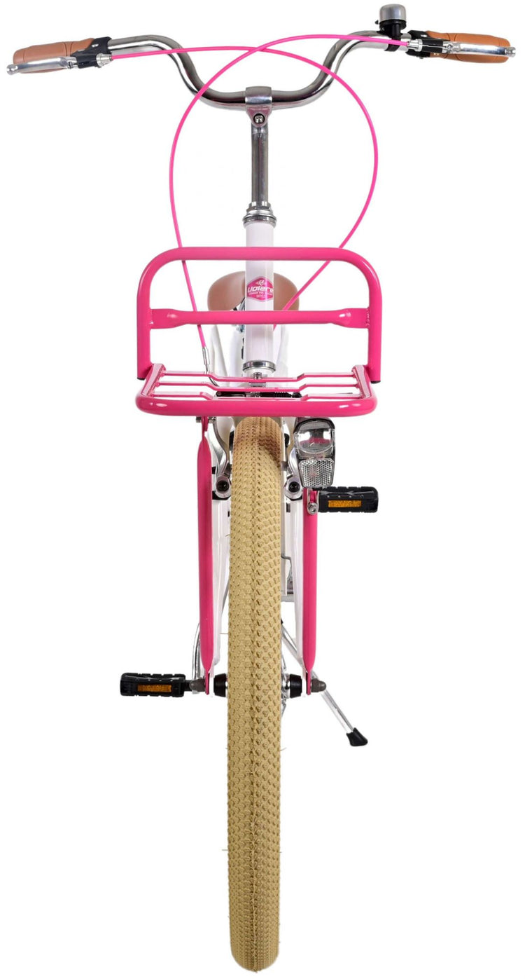 Volare Excellent vélo pour enfants - Girls - 24 pouces - blanc - deux freins à main
