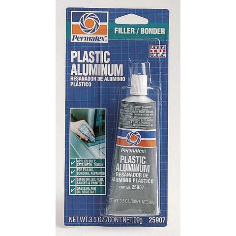 Permatex Plastic de remplissage + tube en aluminium 150 ml.