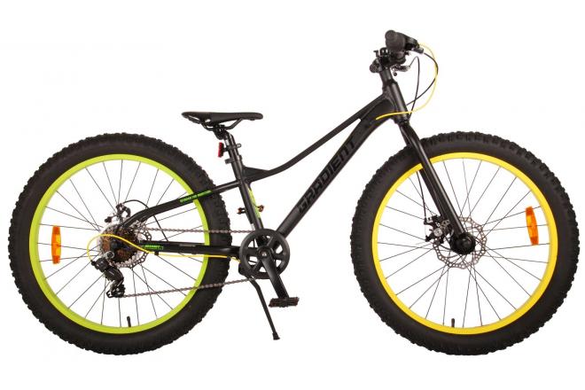 Volare Gradient Children's Bicycle - Boys - 24 pouces - jaune vert noir - 7 vitesses - collection Prime