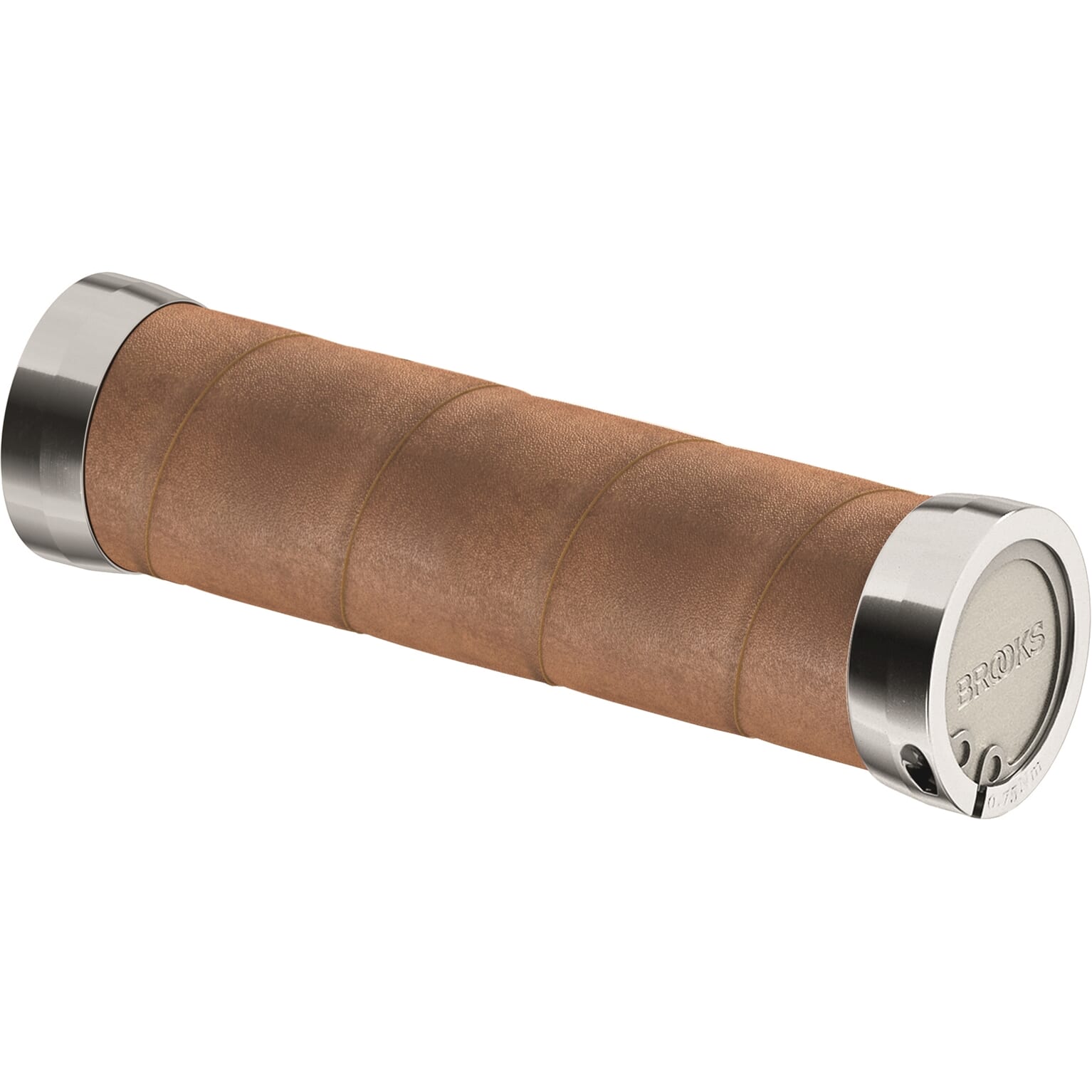Brook's Handles Grips en cuir mince 130 mm miel