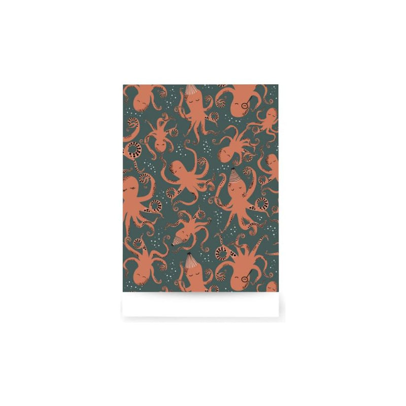 Sacs-cadeaux House of Products Octopus Blue Orange 17x25cm 200st