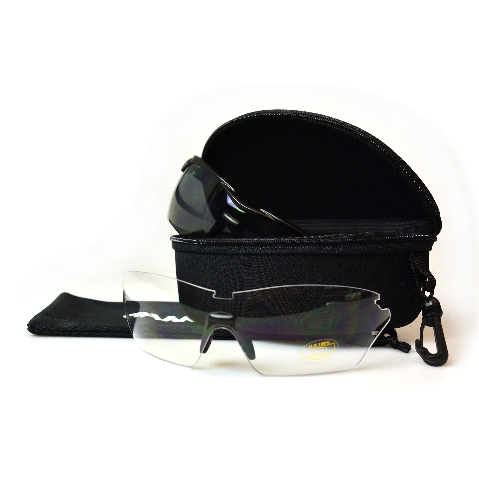 VWP Luners Black-Smoke Full View Sport + Clear Lens