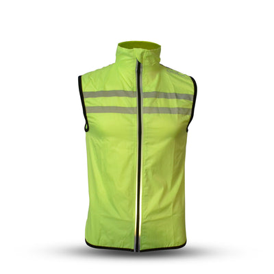 Gato Windbreaker Mesh Vest Neon Yellow Extra Small