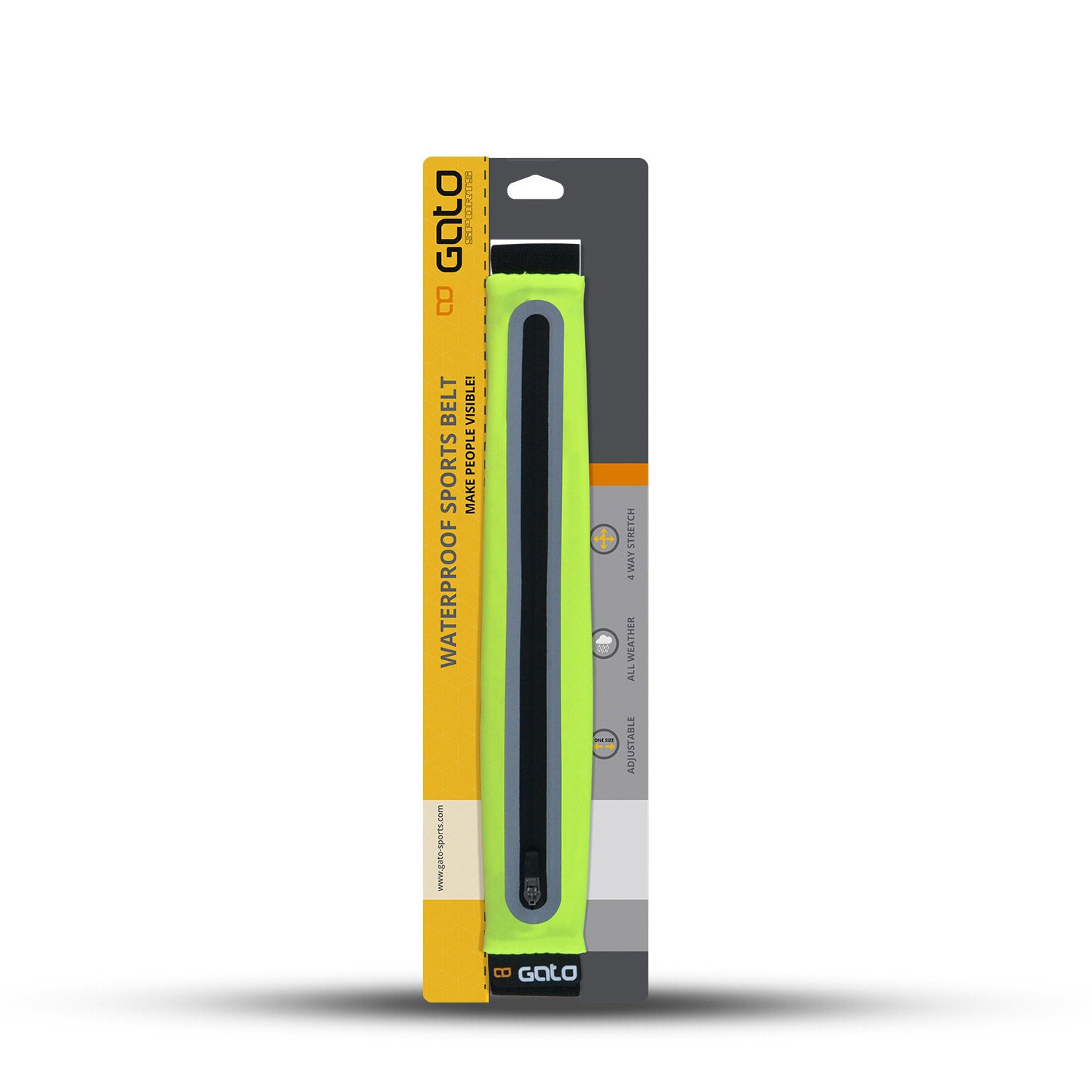 Gato Sport Belt Imperproof Neon Yellow One Taille