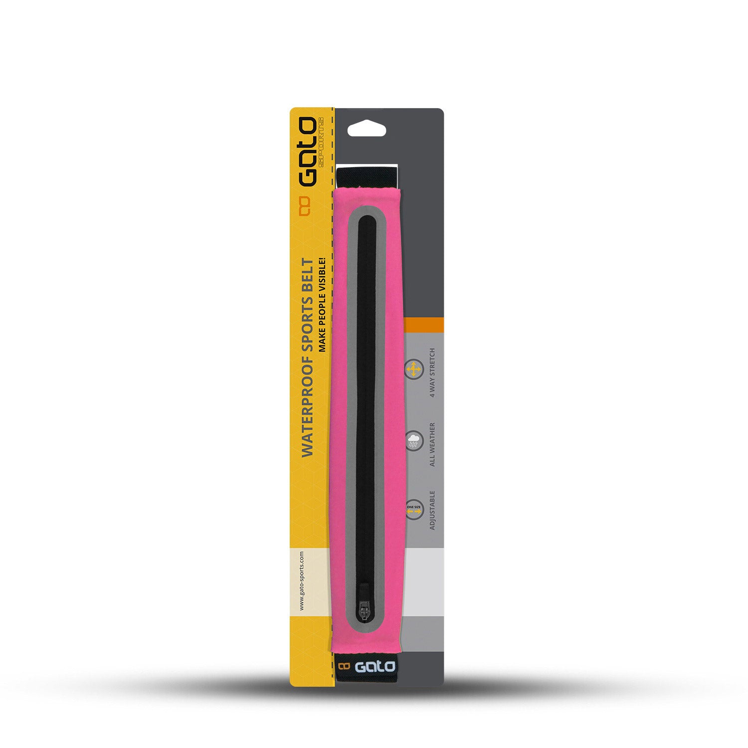 Gato Sport Belt étanche rose vif une taille unique