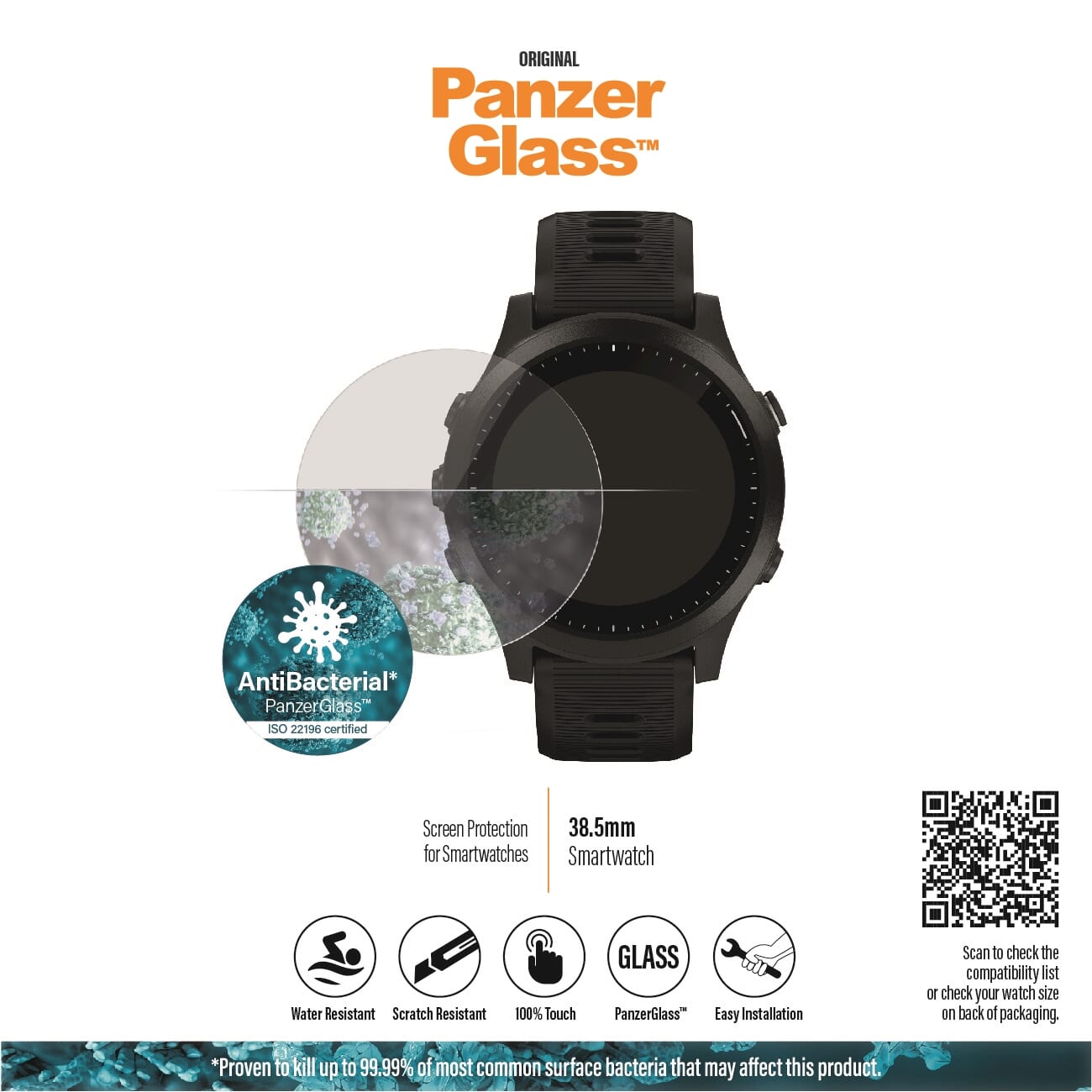 Protecteur d'écran Panzerglass Smartwatch 38,5 mm