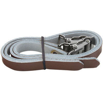 Toeclips riemen portur en cuir marron